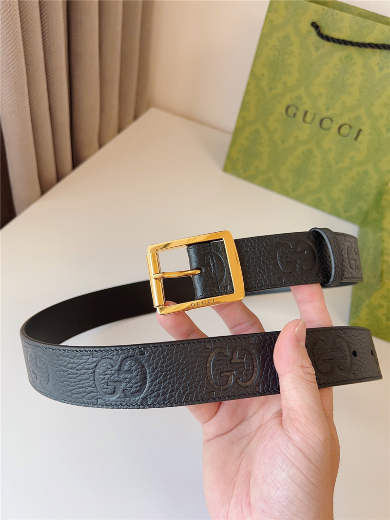Gvc*1 black leather belt