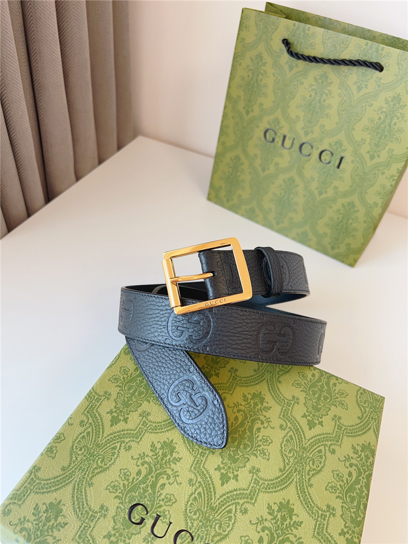 Gvc*1 black leather belt