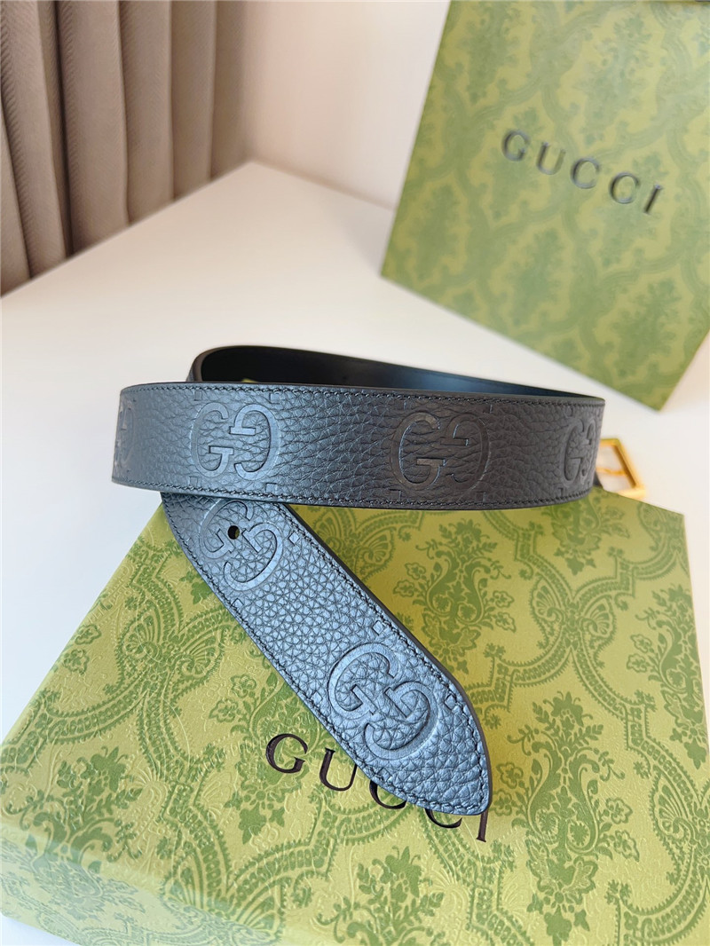 Gvc*1 black leather belt