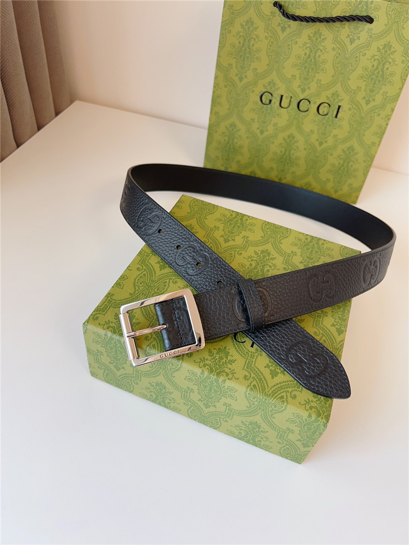 Gvc*1 black leather belt