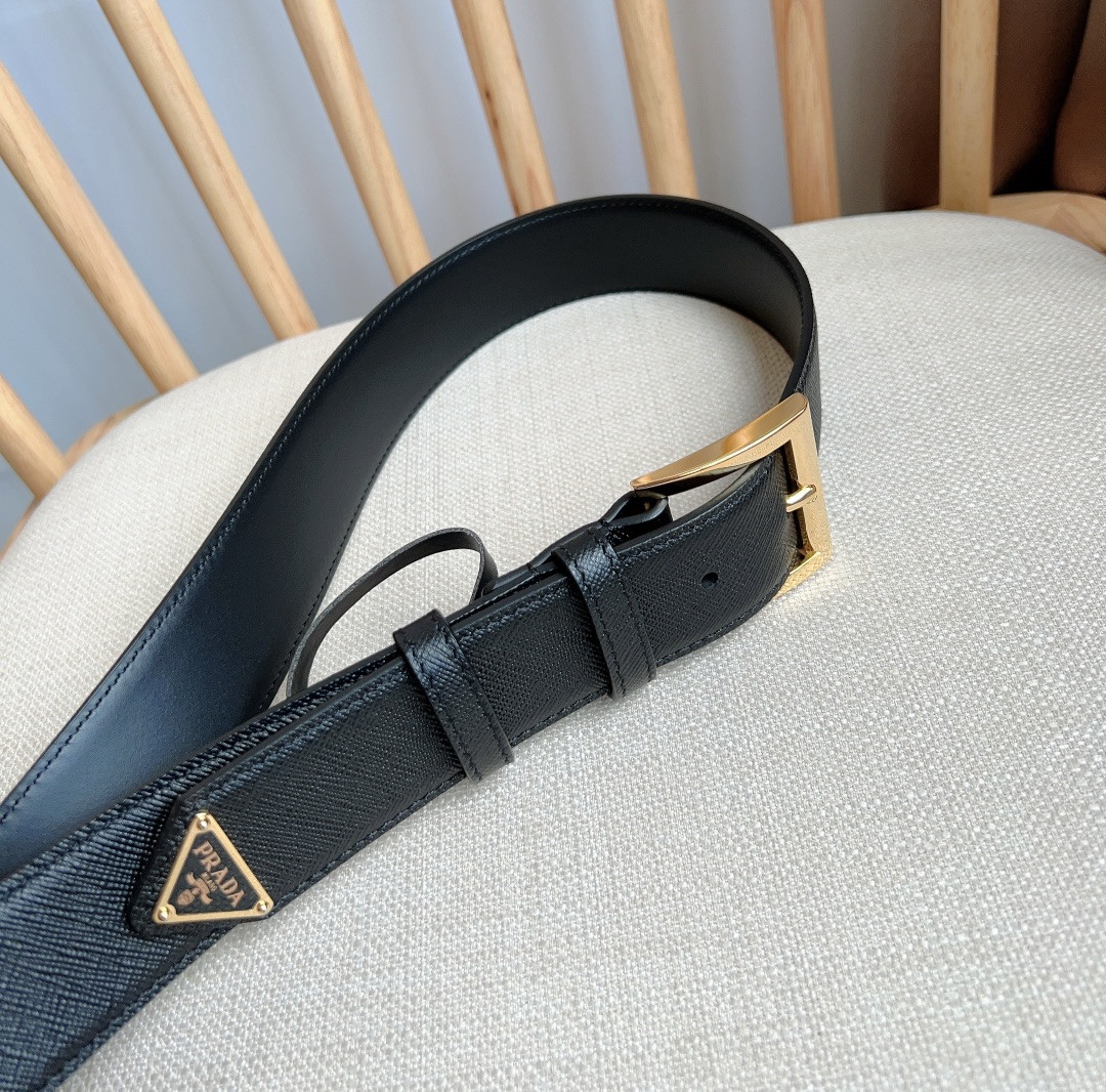Pra*a triangle logo belt