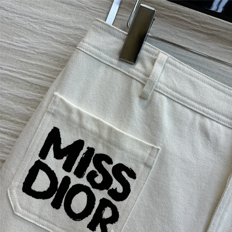 D10r front pocket letter print jeans replica clothes