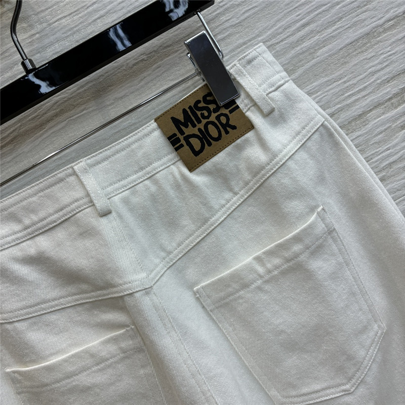 D10r front pocket letter print jeans replica clothes