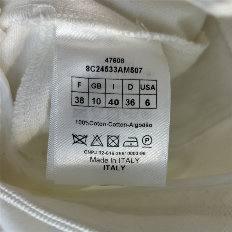 D10r front pocket letter print jeans replica clothes