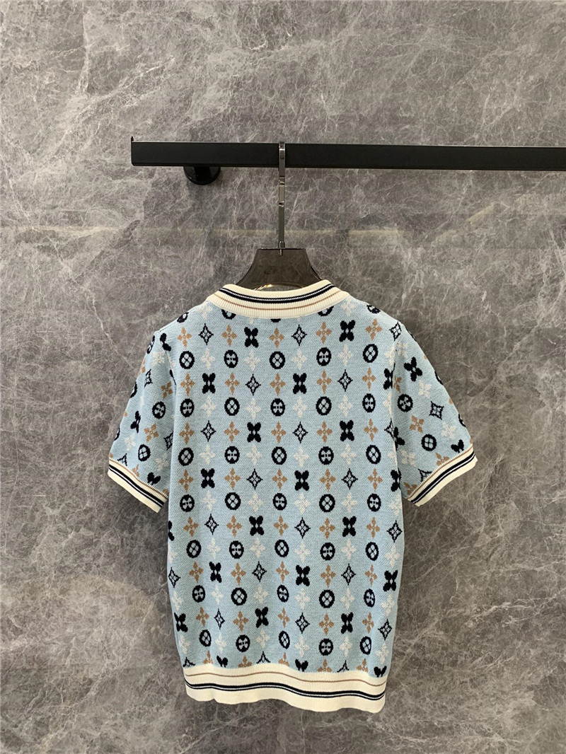 l0vis Vvtt0n lv knitted short-sleeved top replica clothing