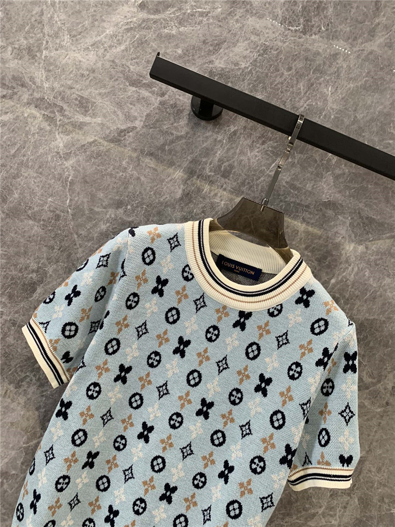 l0vis Vvtt0n lv knitted short-sleeved top replica clothing