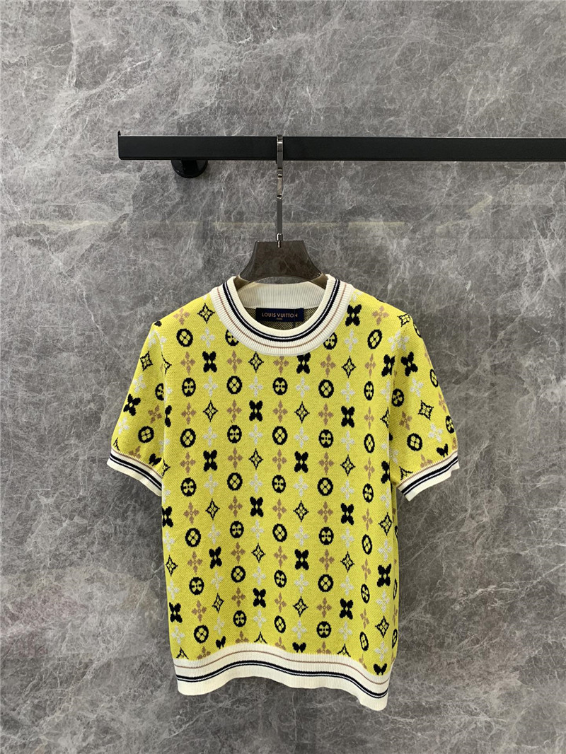 l0vis Vvtt0n lv knitted short-sleeved top replica clothing
