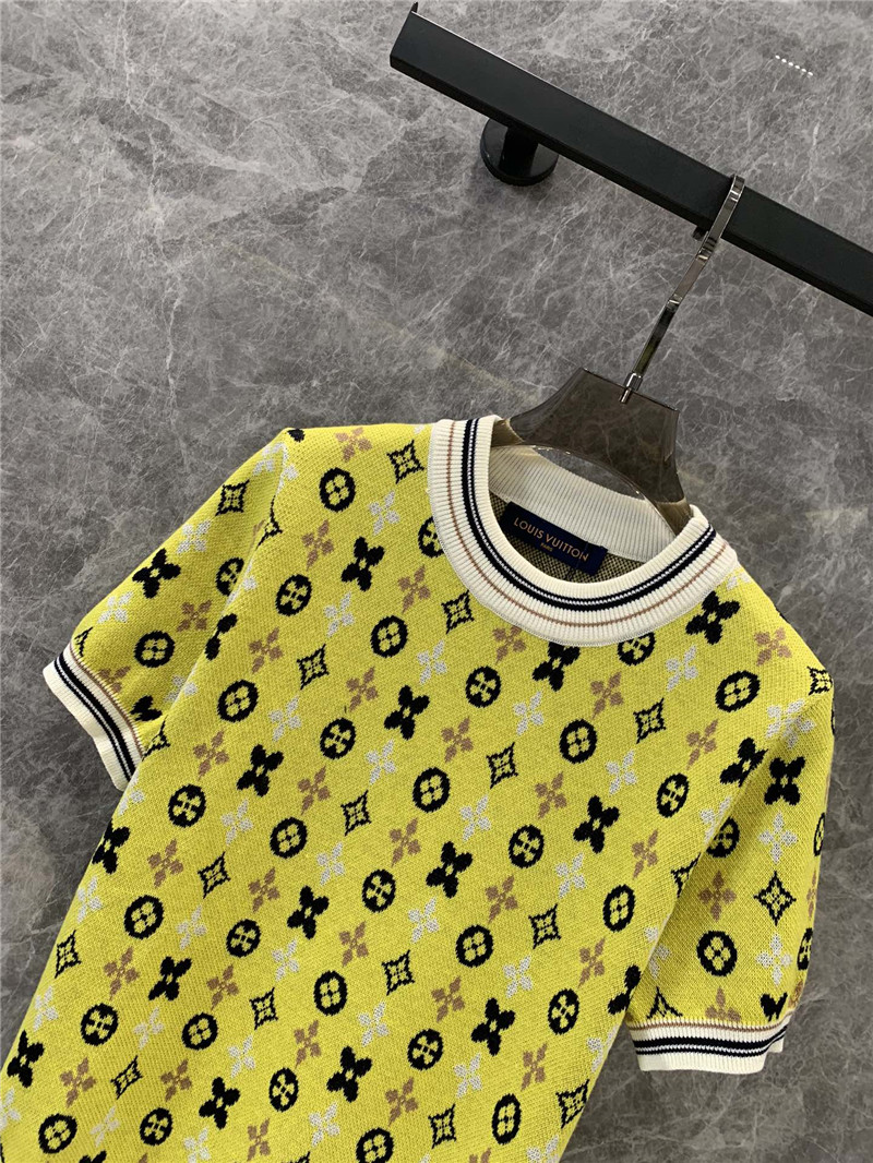 l0vis Vvtt0n lv knitted short-sleeved top replica clothing