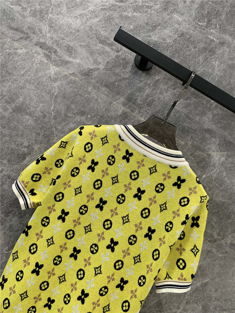 l0vis Vvtt0n lv knitted short-sleeved top replica clothing