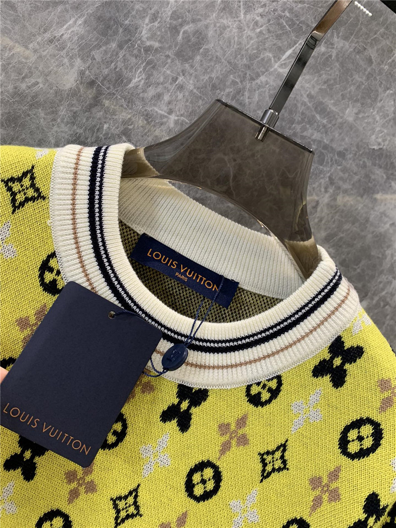 l0vis Vvtt0n lv knitted short-sleeved top replica clothing