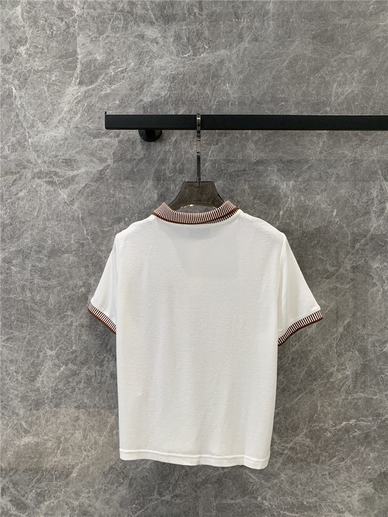 M1um1u lpolo collar short-sleeved t-shirt replica clothes