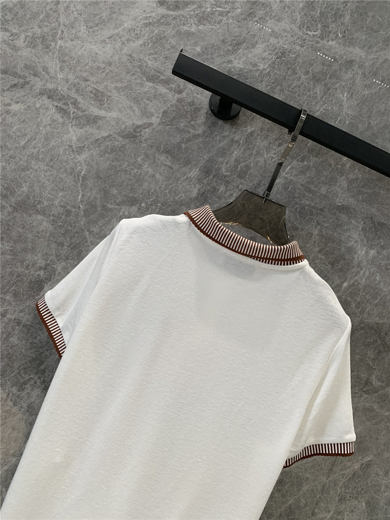 M1um1u lpolo collar short-sleeved t-shirt replica clothes