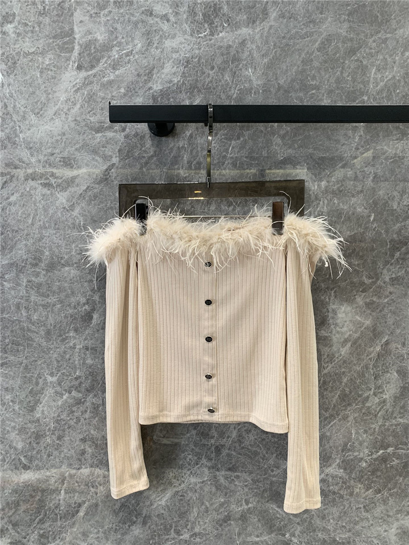 M1um1u long sleeve bottoming shirt replica clothing