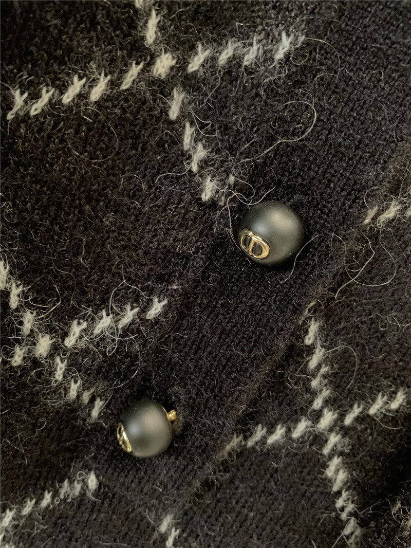 d10r D1am0nd jacquard knitted long-sleeved sweater replica clothes