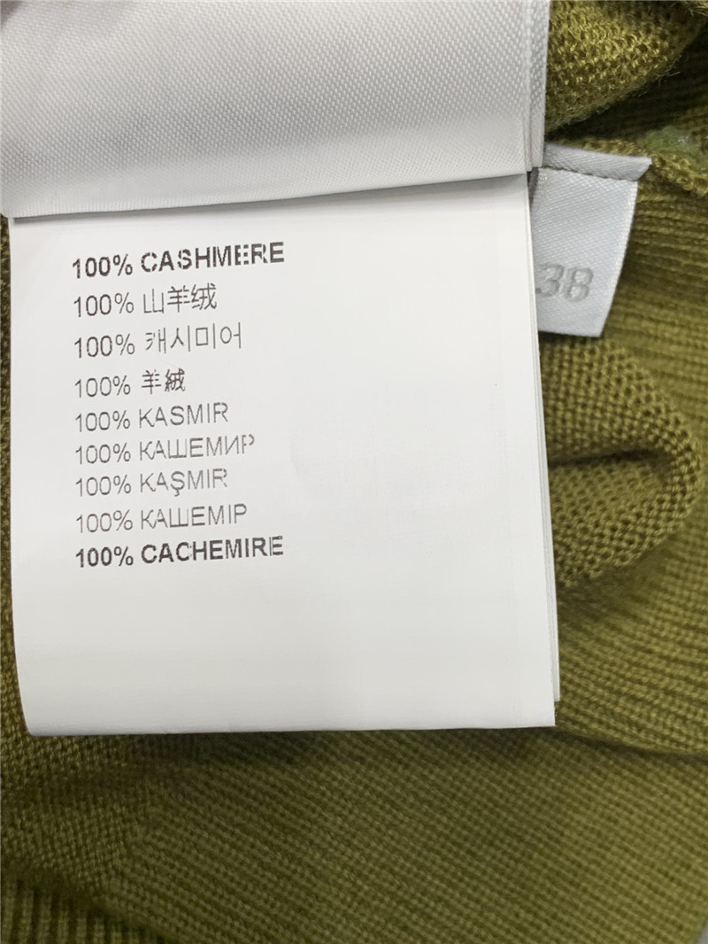 M1um1u tea green knitted short-sleeved top replica clothes