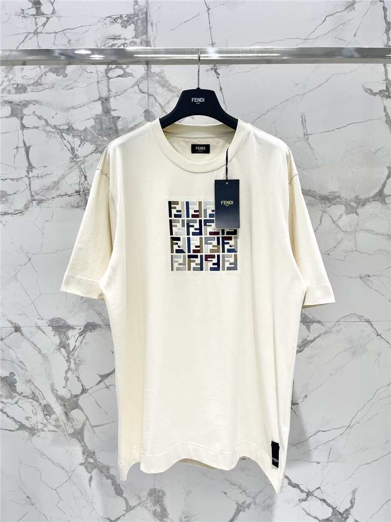 F**di round neck short sleeve replicas clothes