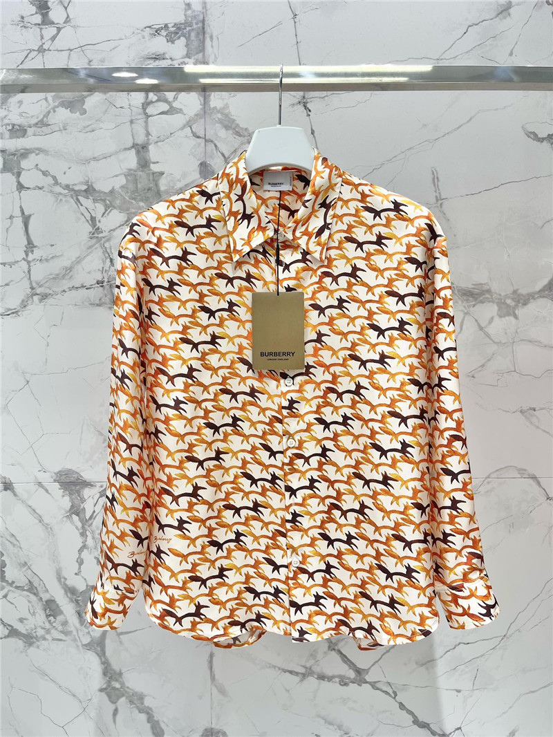 Bv*b*rry twill printed shirt replica clothing sites