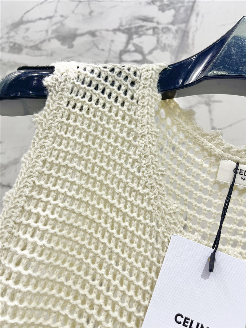 Ce1i*e hook flower hollow vest cheap replica designer clothes