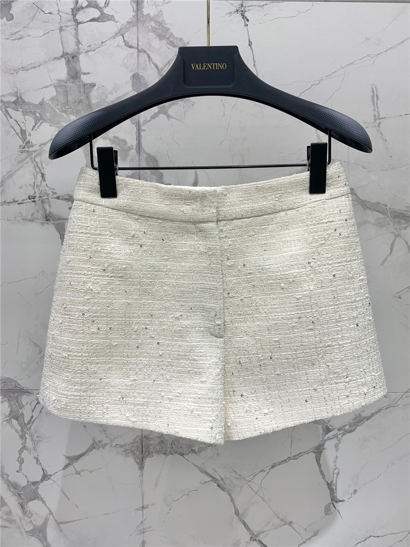 Va1e*ntin0 sequined ostrich feather cuffs suit replica clothes