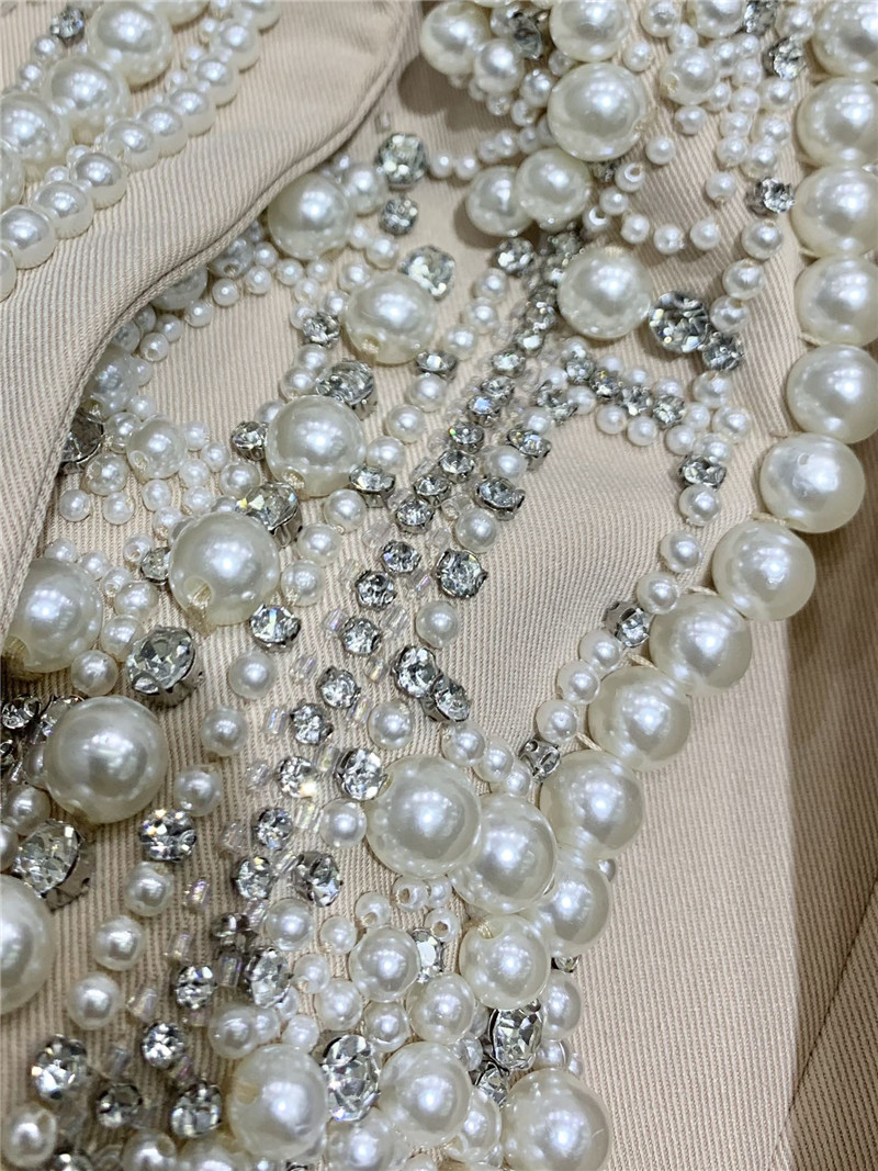 Balmain heavy pearl suit jacket replica d&g clothing