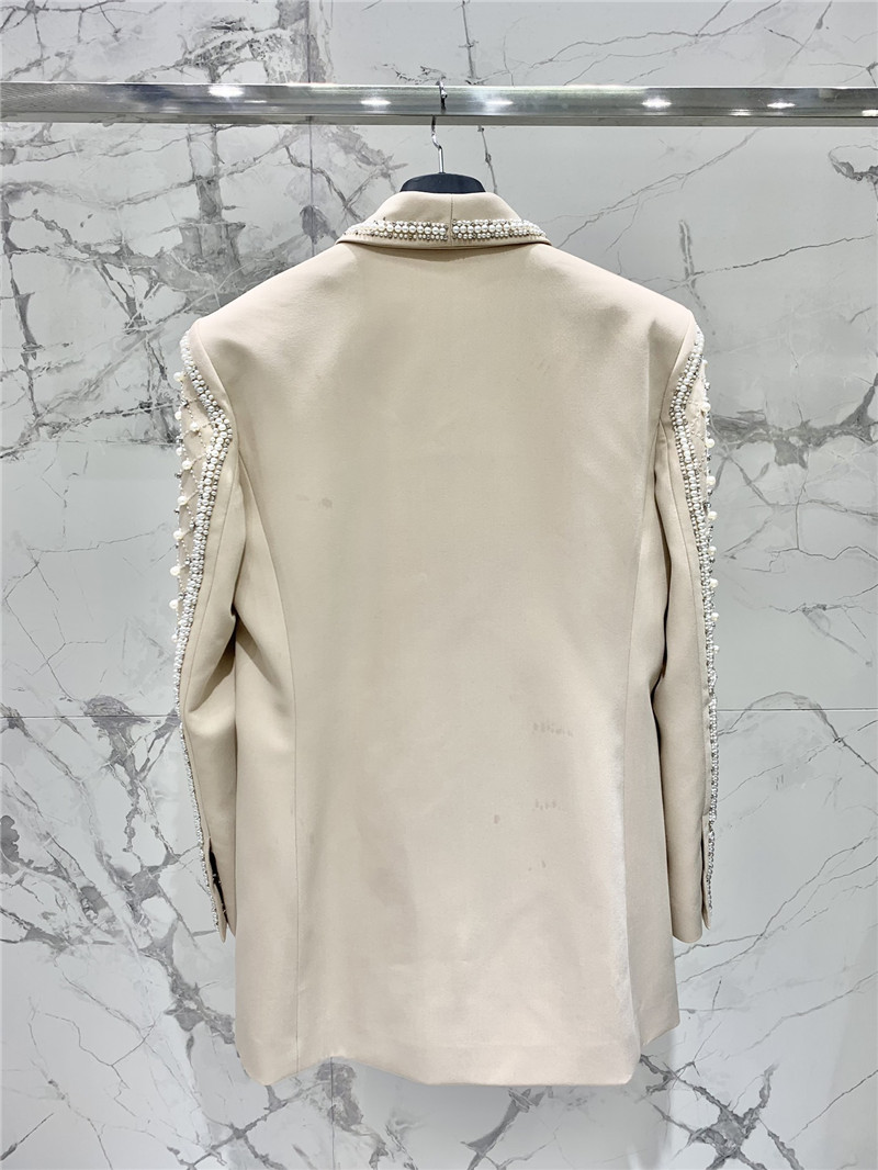 Balmain heavy pearl suit jacket replica d&g clothing
