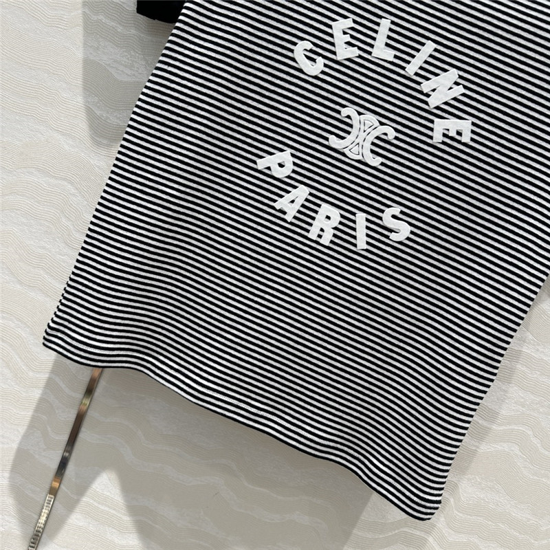 Ce1i*e logo letter pattern short sleeve t-shirt replica clothes