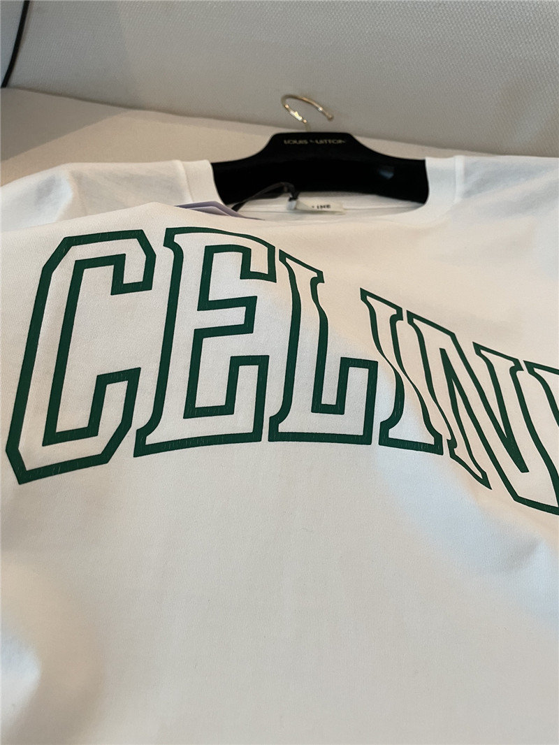 Ce1i*e printed letter short sleeve replica designer clothes
