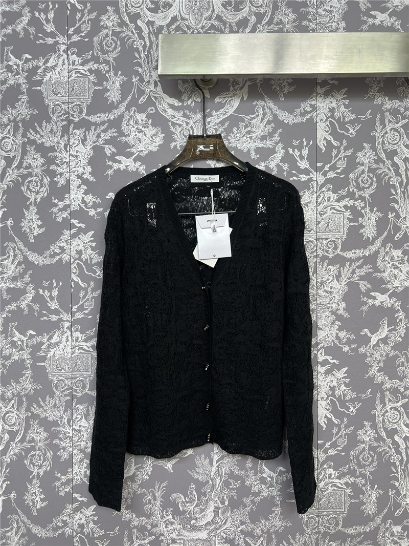 D10r new lace crochet cardigan replica designer clothes