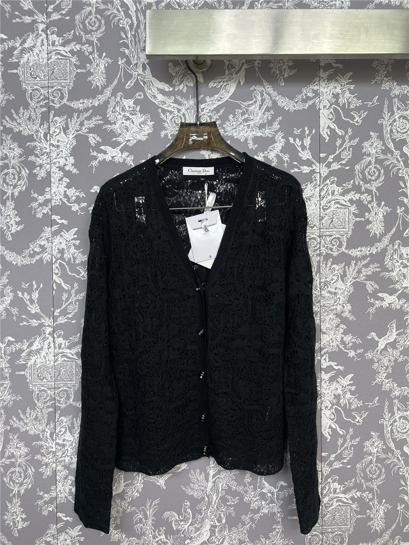 D10r new lace crochet cardigan replica designer clothes