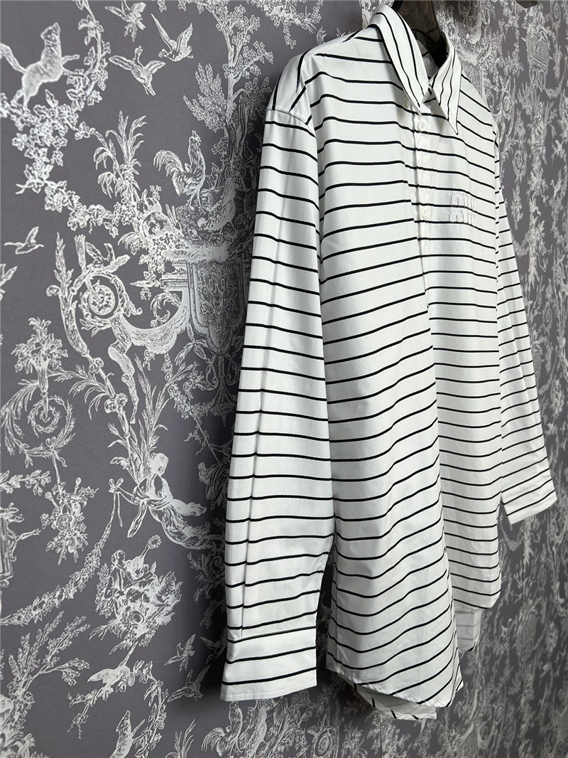 M1um1u classic striped shirt replica designer clothes