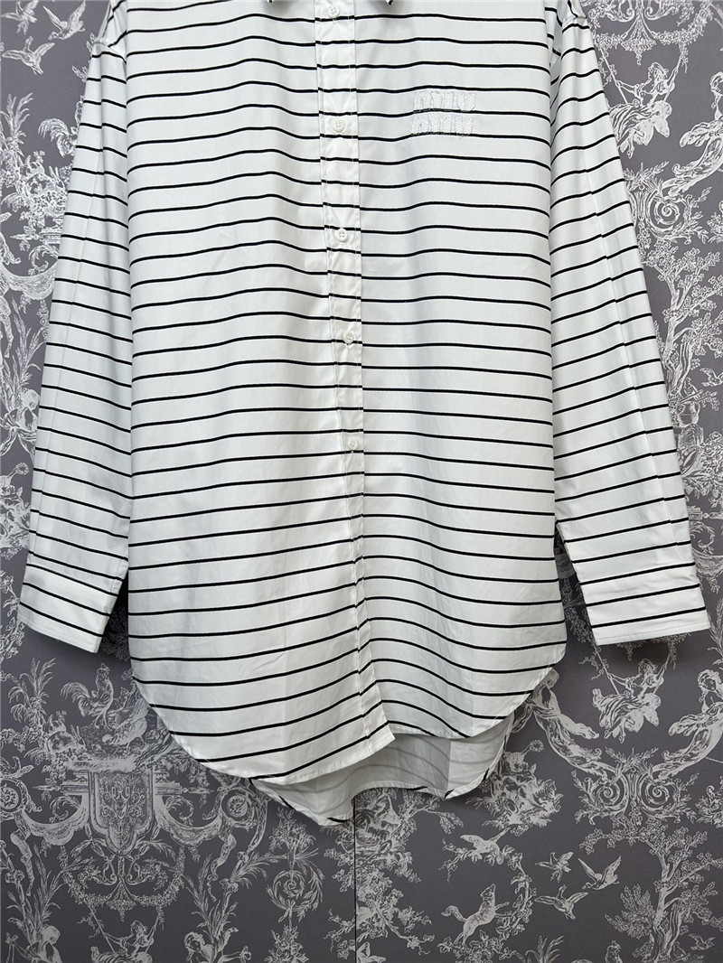 M1um1u classic striped shirt replica designer clothes
