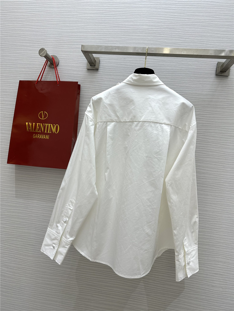 Va1e*ntin0 three-dimensional pile flower shirt replica d&g clothing