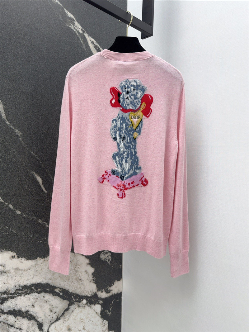 D10r pink pullover sweater replica d&g clothing