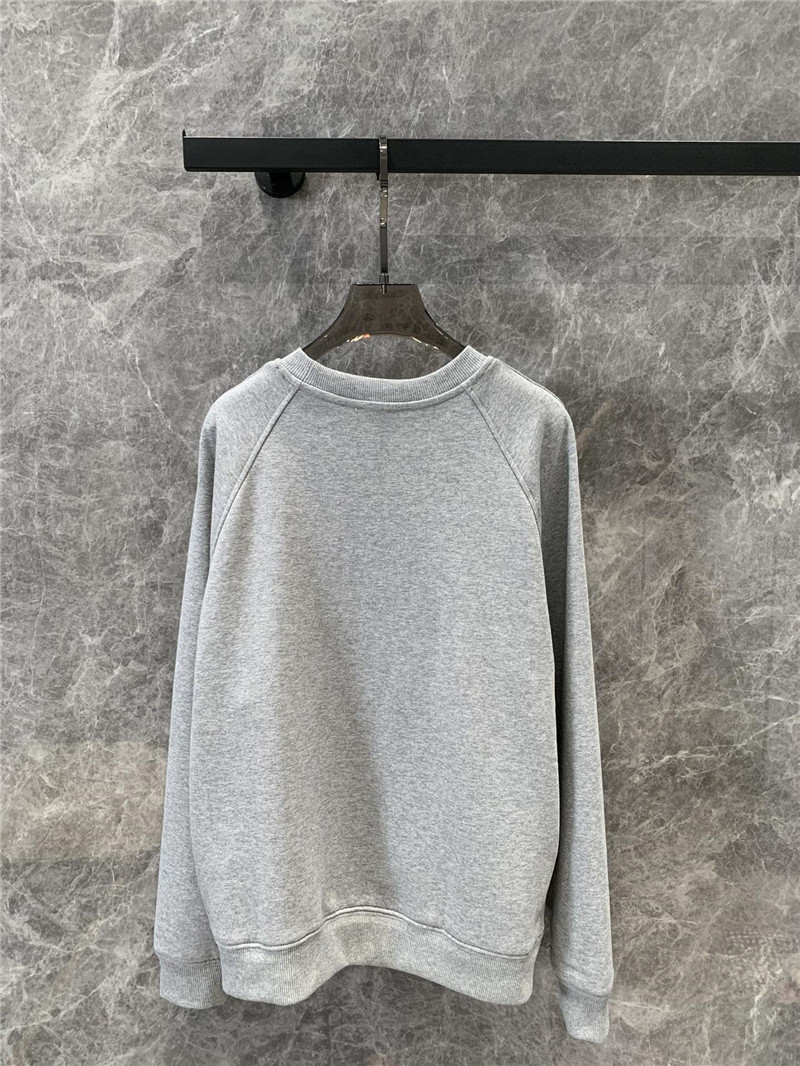Pra*a round neck long sleeve sweatshirt replica clothing