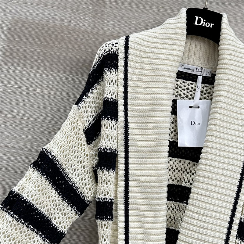 D10r navy striped knitted jacket replica d&g clothing