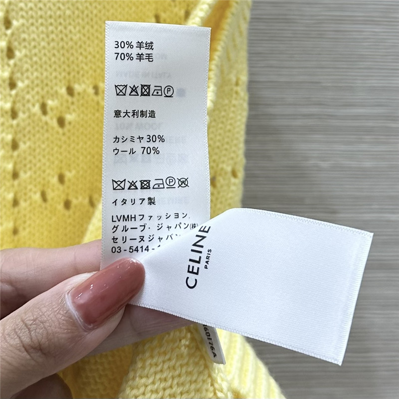 Ce1i*e hollow flower arc de triomphe knitted vest replicas clothes