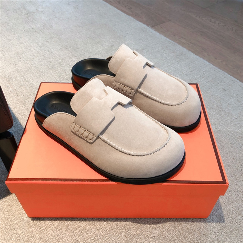 H**me5 go mule beige suede