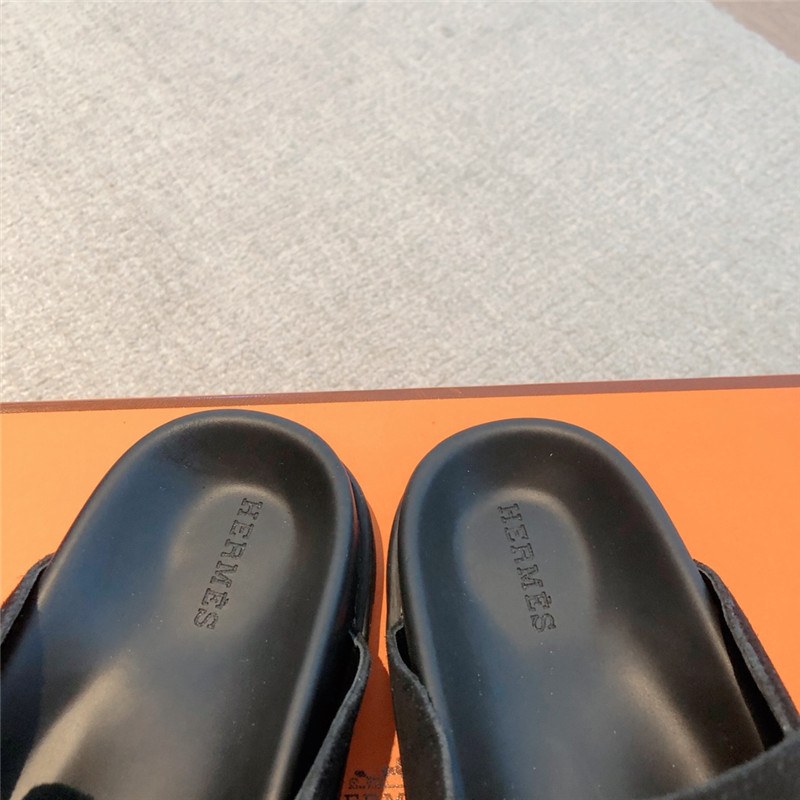 H**me5 go mule black suede