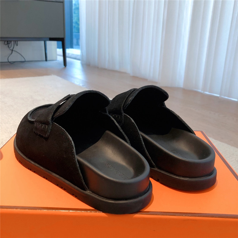 H**me5 go mule black suede