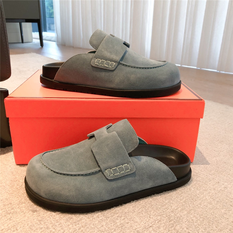 H**me5 go mule grey suede