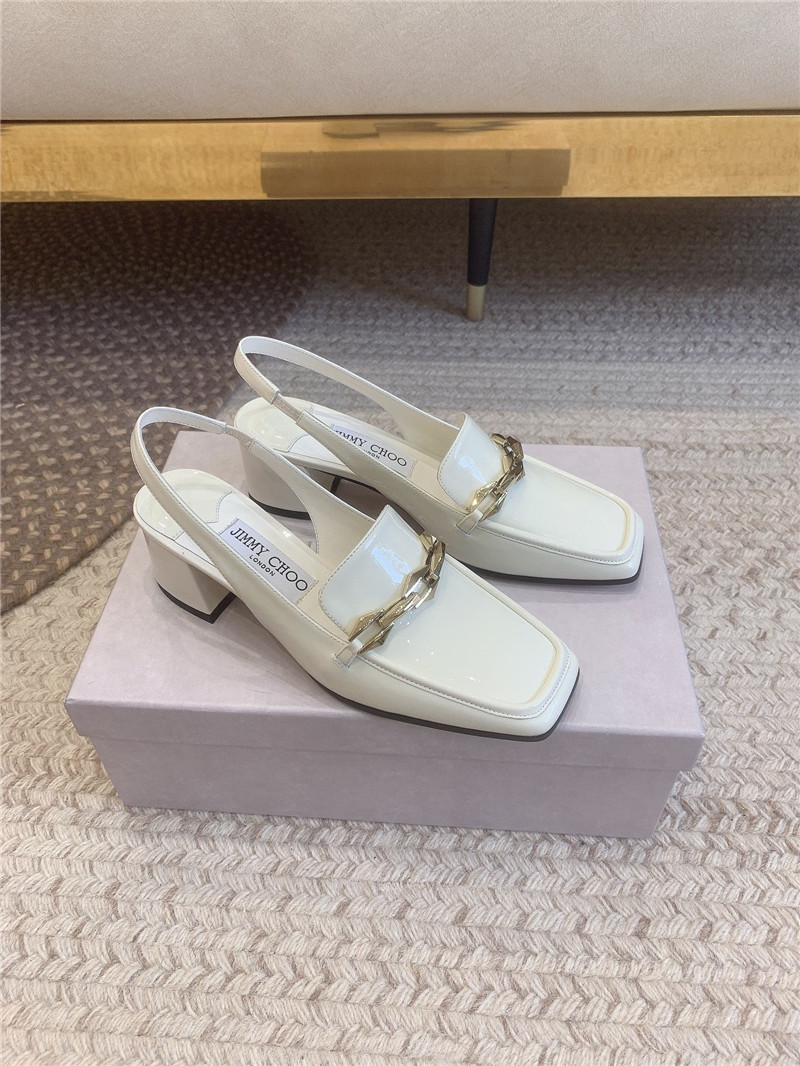 J1m*y Ch00 new chain slingback sandals replica shoes