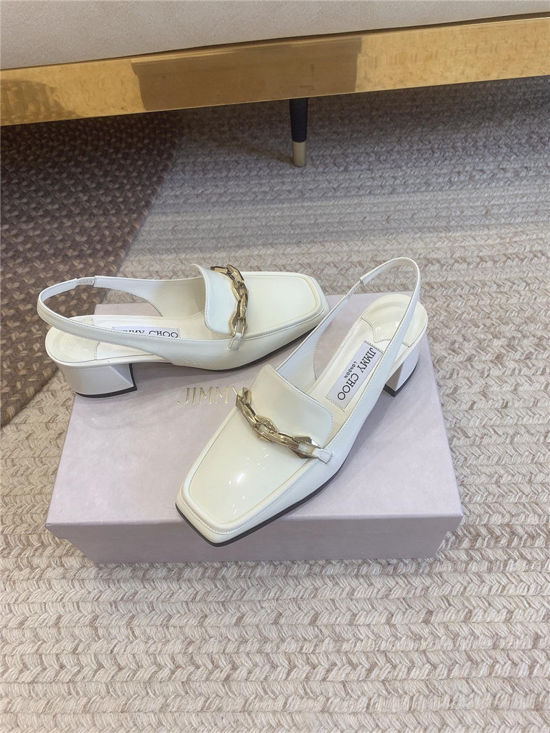 J1m*y Ch00 new chain slingback sandals replica shoes