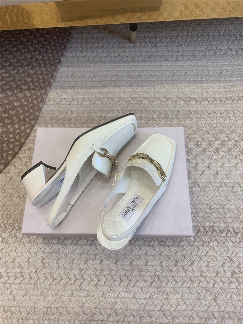 J1m*y Ch00 new chain slingback sandals replica shoes