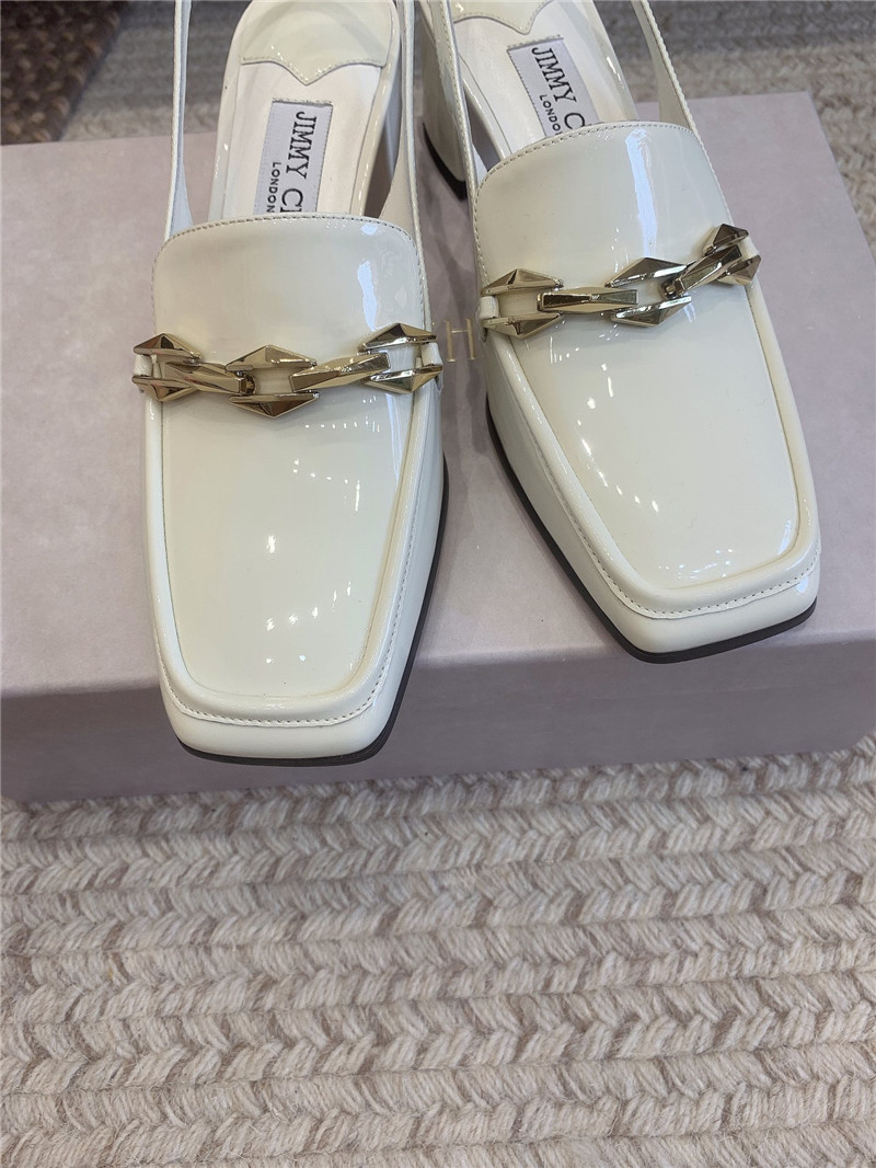 J1m*y Ch00 new chain slingback sandals replica shoes