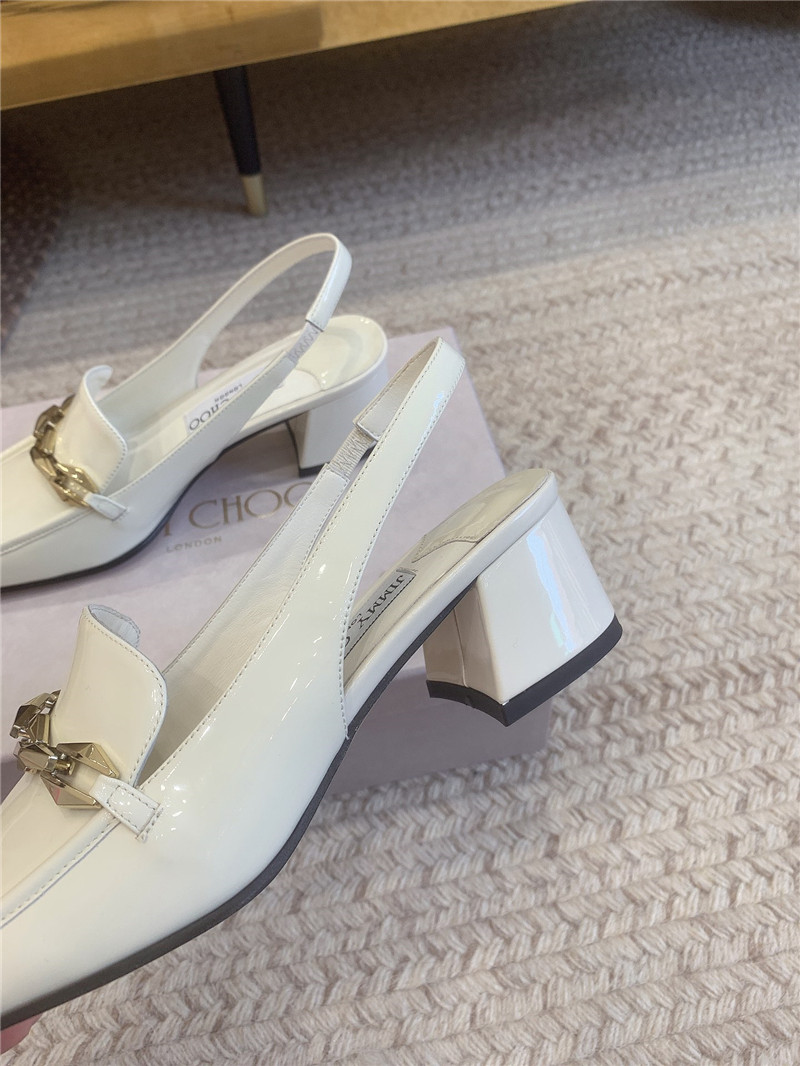 J1m*y Ch00 new chain slingback sandals replica shoes
