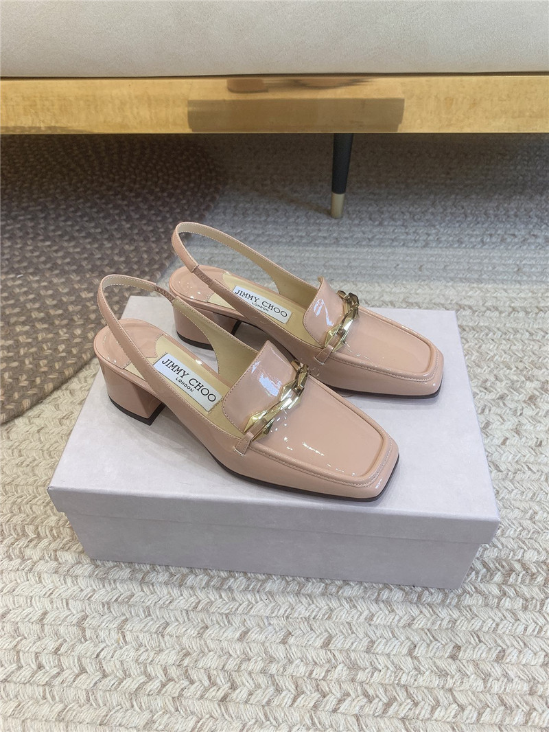 J1m*y Ch00 new chain slingback sandals replica shoes