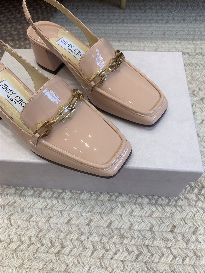 J1m*y Ch00 new chain slingback sandals replica shoes