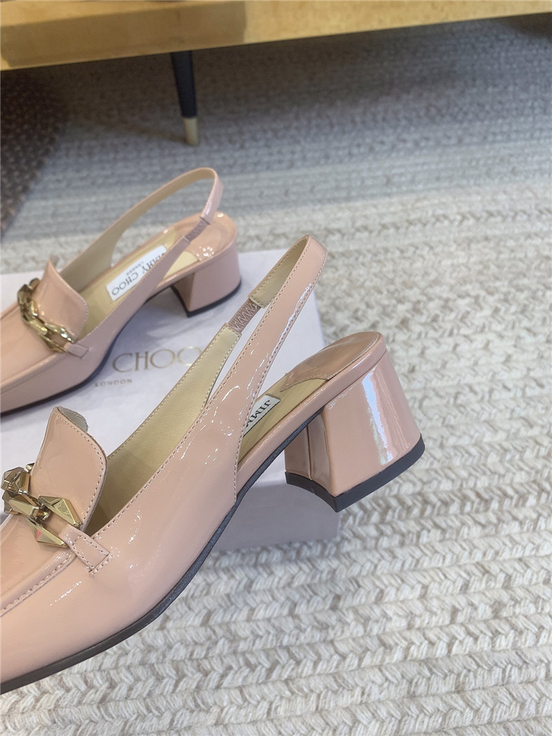 J1m*y Ch00 new chain slingback sandals replica shoes