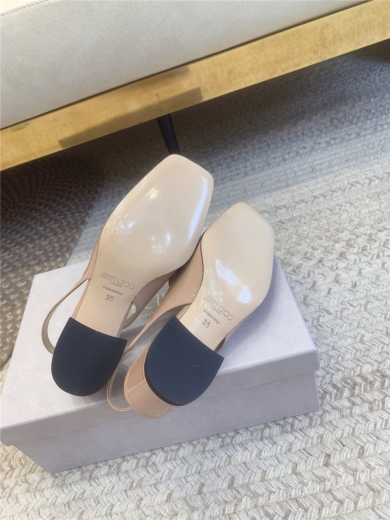 J1m*y Ch00 new chain slingback sandals replica shoes