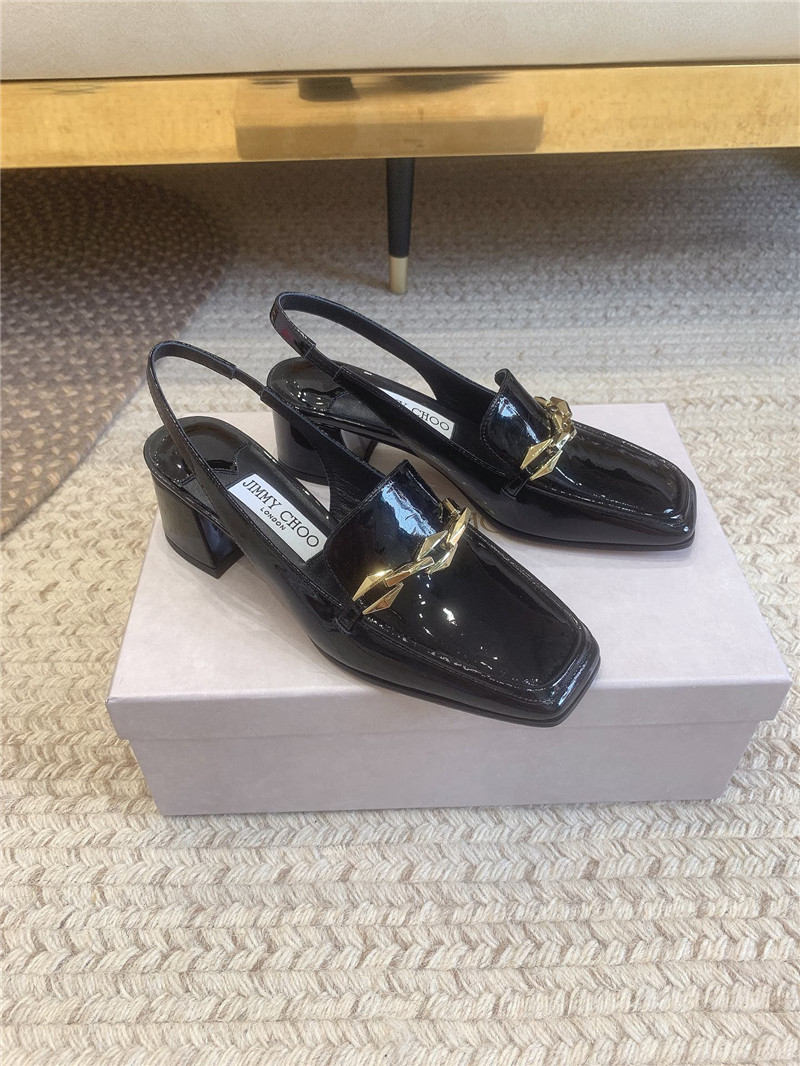 J1m*y Ch00 new chain slingback sandals replica shoes